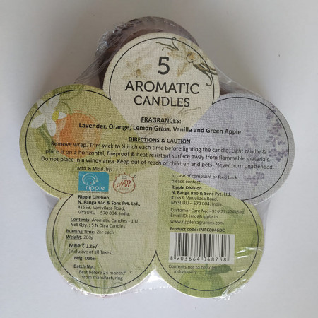 Aromatic Candles Gift Set (Pack of 5)