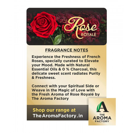 The Aroma Factory Lavender and Rose Agarbatti (Bottle Pack of 2 x 100)