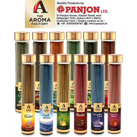 The Aroma Factory Shahi Loban Incense Sticks Agarbatti (Pure & Natural, Low Smoke Masala Fragrance,Bottle Pack of 100)