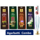 The Aroma Factory Precious Assorted and Masala Incense Stick Chandan Sandal, Rose, Loban, Gugal, Lavender, Mogra, Pineapple,Green Apple,Citronella (0% Charcoal) Agarbatti(Pack of 9 X 30 Sticks)