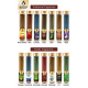 The Aroma Factory White Sage, Gugal, Kewda, Attar Jannat & Fresh Active Incense Stick Agarbatti (Zero Charcoal & 100% Herbal) Bottle Pack of 5 x 100