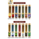 The Aroma Factory Lavender, Sandalwood, Attar Jannat, Patchouli & Kewda Incense Stick Agarbatti (Zero Charcoal & 100% Herbal) Bottle Pack of 5 x 100